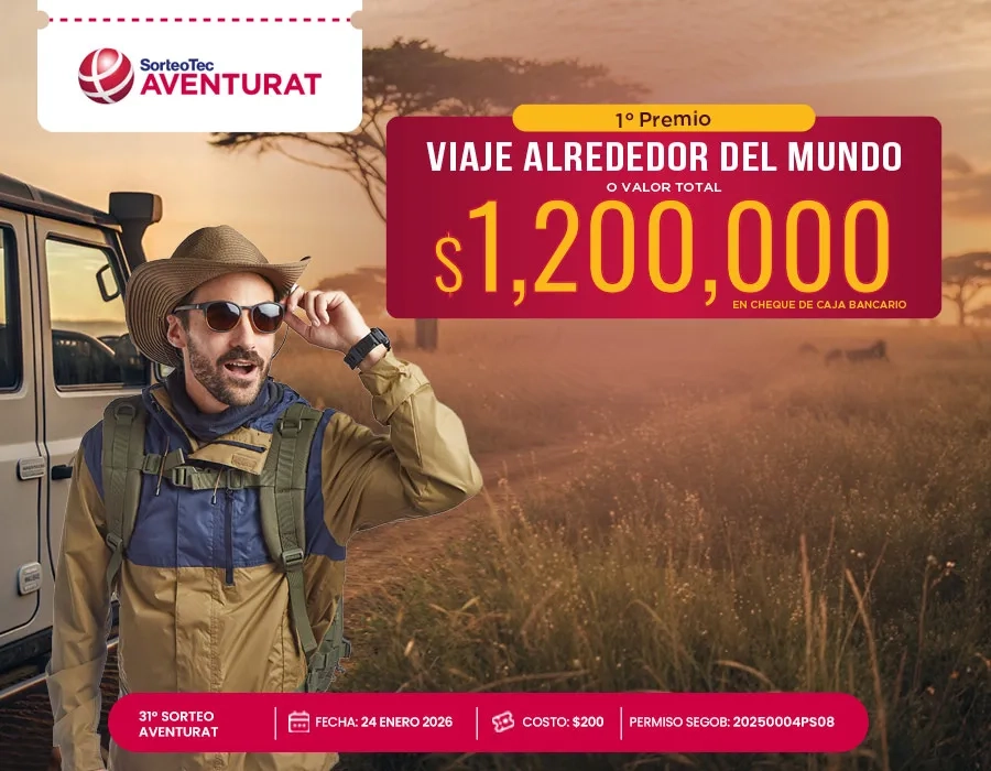 Juega y Gana para viajar por el mundo con el Sorteo Tec AventuraT