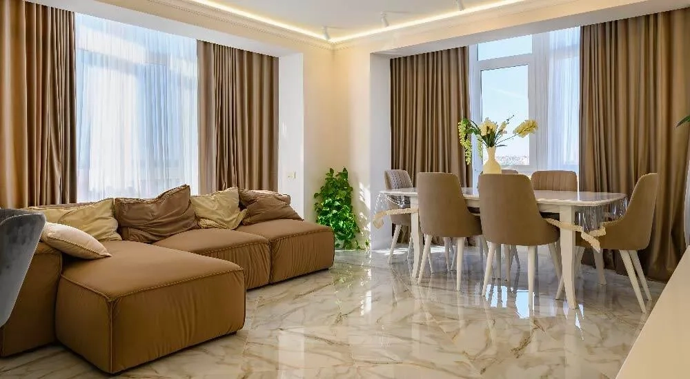 Sala y comeder con todos cafe.