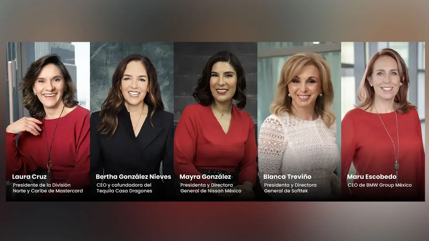 Mujeres mexicanas exitosas, Laura Cruz, Bertha González Nieves, Mayra González, Blanca Treviño, Maru Escobedo 